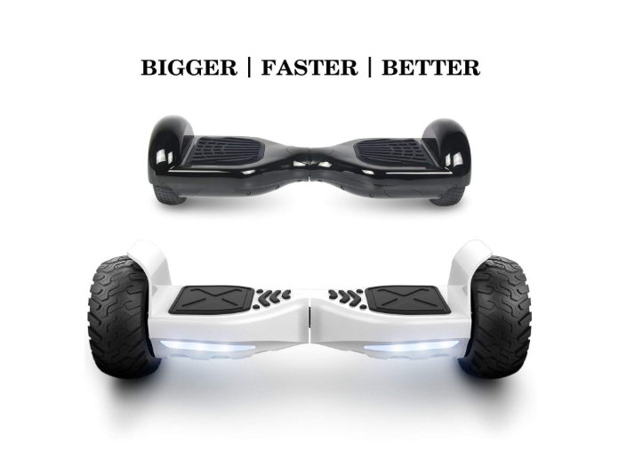 I-CiGo Hoverboard - Off road 8,5 inch, Samsung Accu - Taotao moederbord,(Wit)