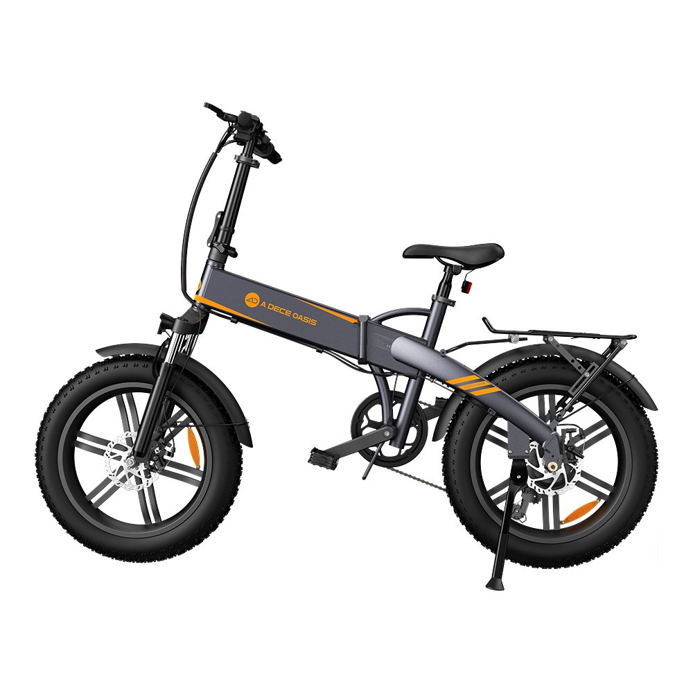E-Fatbike - ADO A20F XE elektrische offroad vouwfiets met 20inch banden-36V10.4ah-Grijs