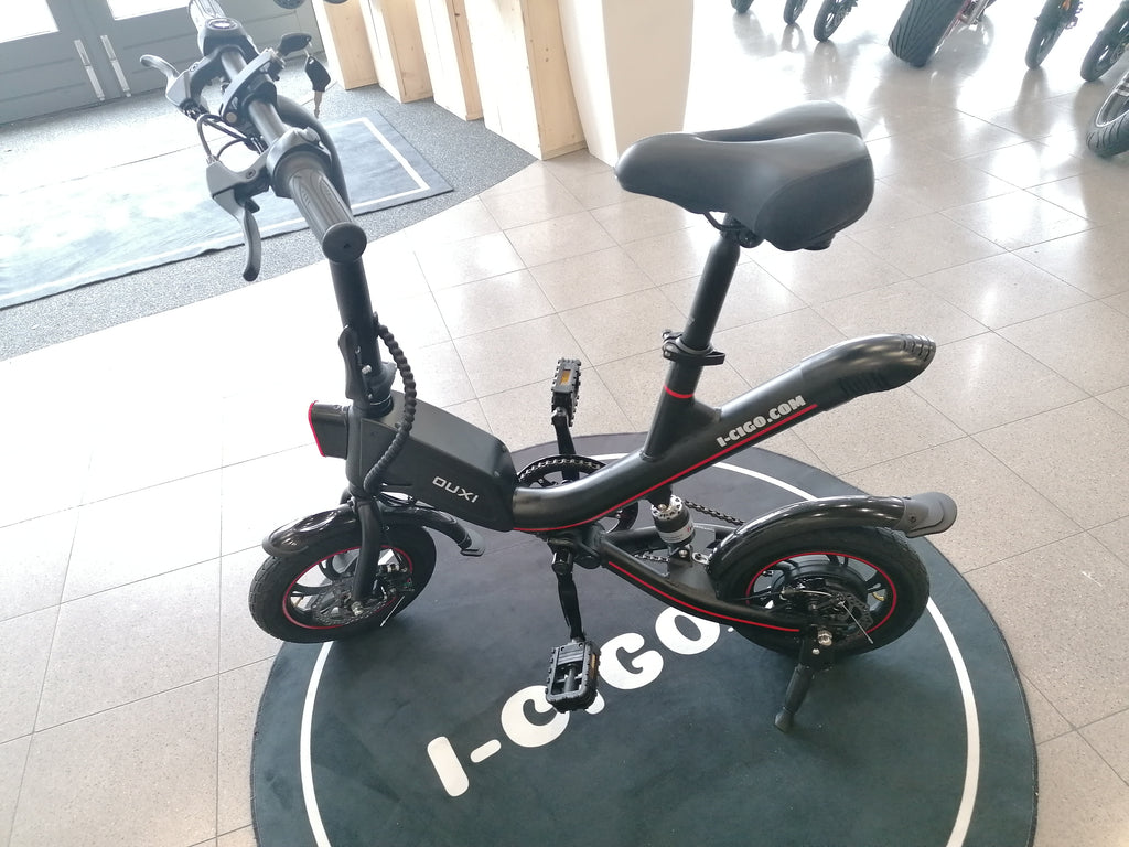 I-CIGO - E-Bike - Elektrische Fiets - vouwfiets-OUXI-V1 met Lithuim-ion accu 7.8ah- 250W motor (Zwart)