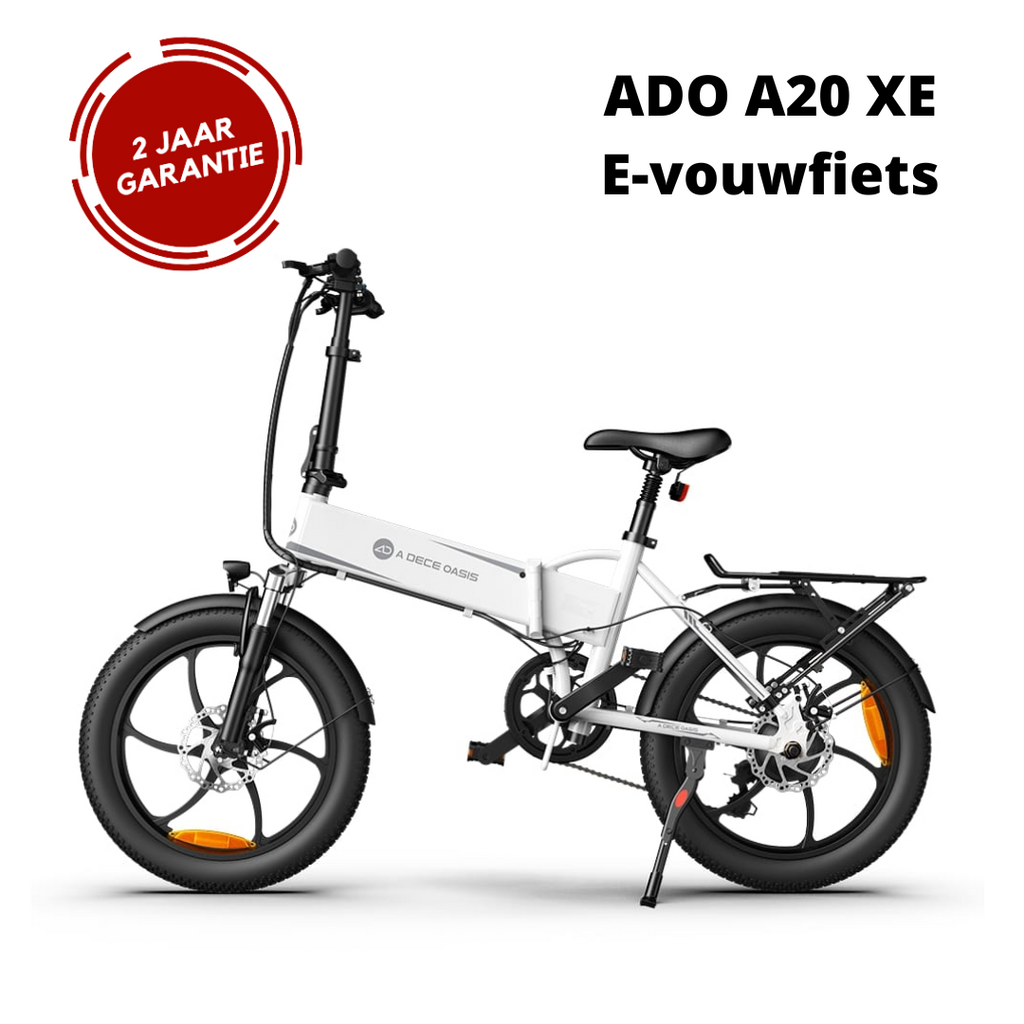 ADO elektrische vouwfiets A20 XE met 20inch 36V 10.4ah-Wit