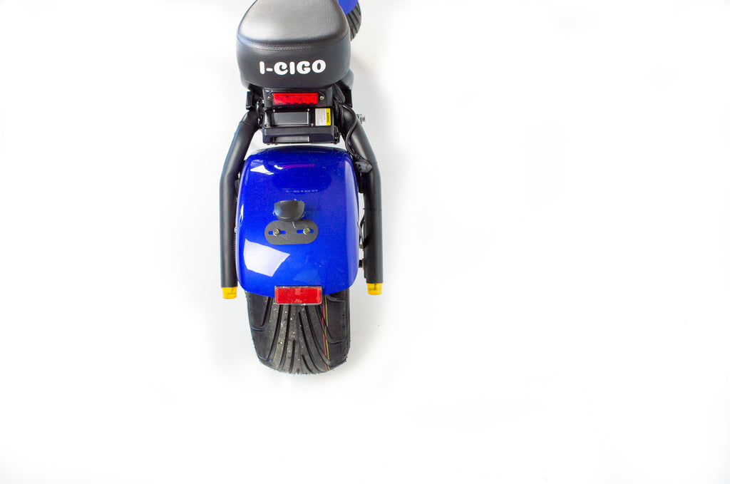 I-CIGO E-scooter 2.0 Blauw, Citycoco stadsscooter met Blauw kenteken