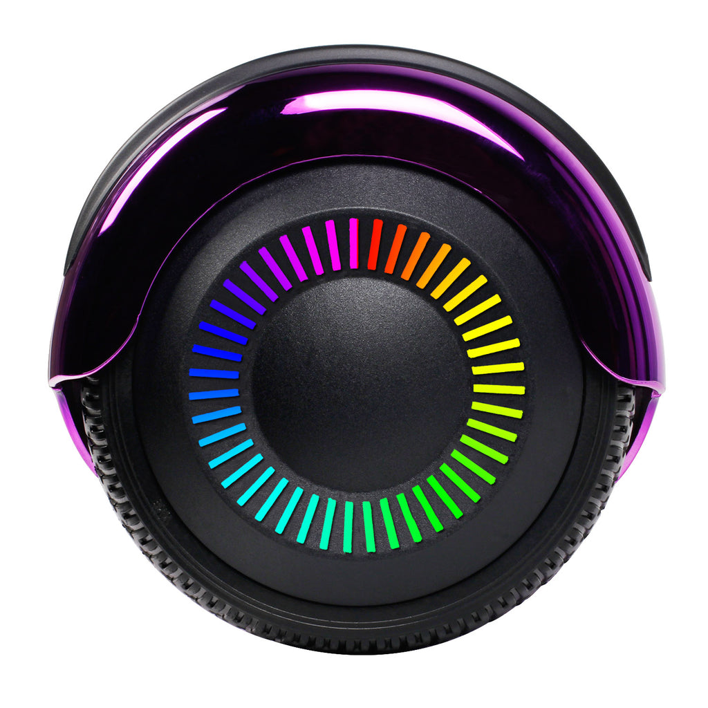 I-CIGO – Flying ant - hoverboard 6.5inch - Bluetooth speaker - Led verlichtingen - Flits wielen -Paars chroom