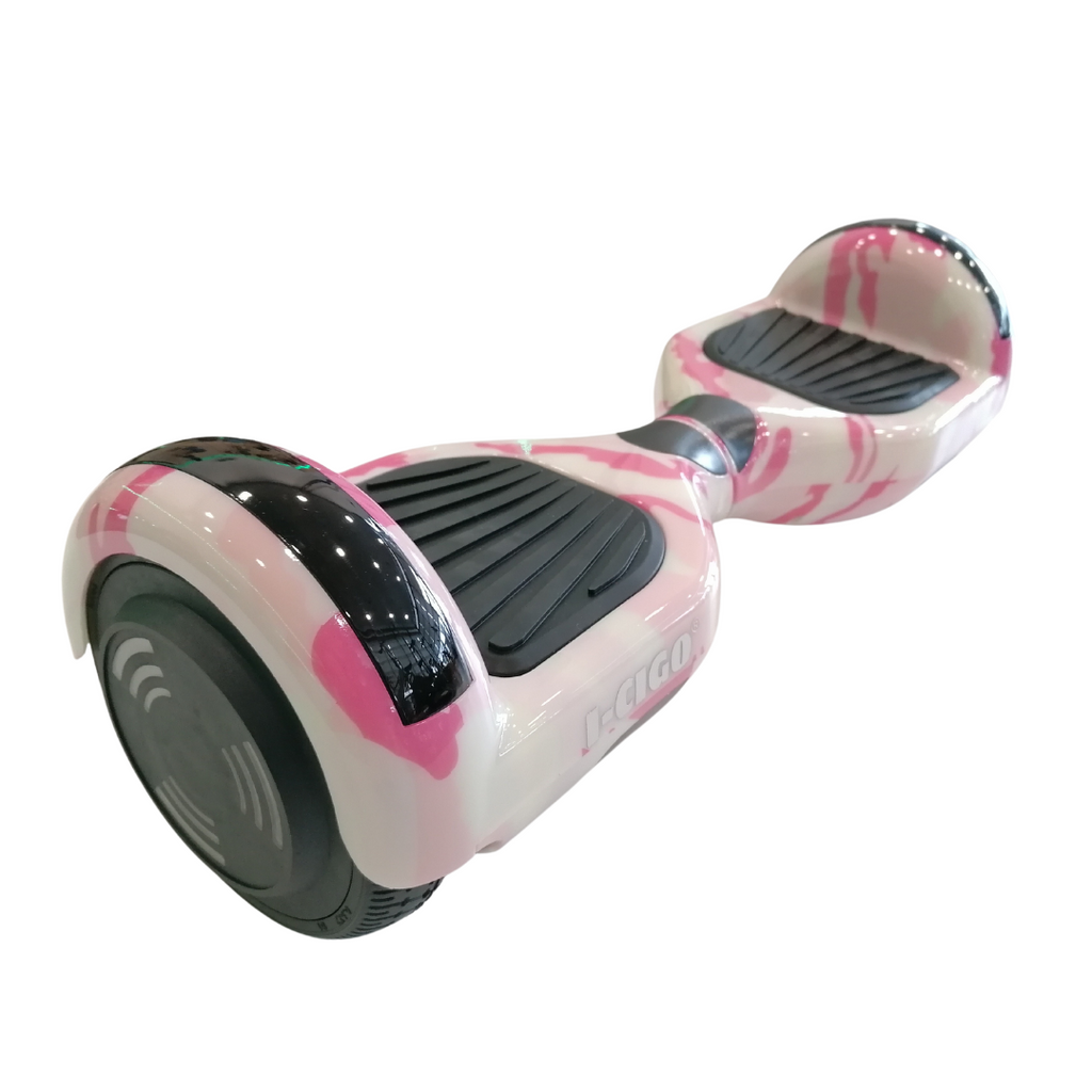 I-CIGO - Hoverboard 6,5inch - UL 2272 hoogste niveau veiligheidskeuringscertificaat - Flits wielen - Bluetooth speaker -Roze