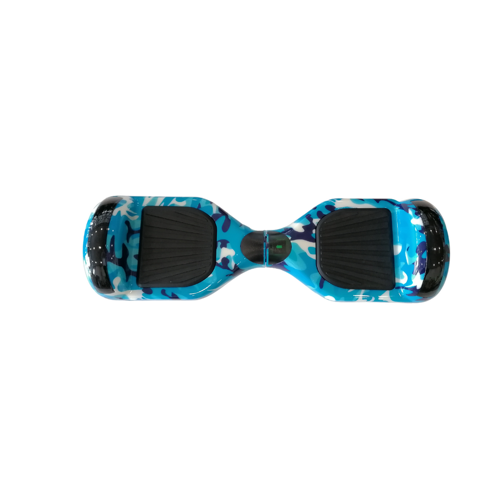 I-CIGO - Hoverboard 6,5inch - UL 2272 hoogste niveau veiligheidskeuringscertificaat - Flits wielen - Bluetooth speaker - Camouflage blue
