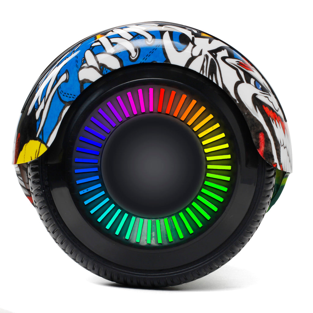 I-CIGO – Flying ant - hoverboard 6.5inch - Bluetooth speaker - Led verlichtingen - Flits wielen -Graffiti