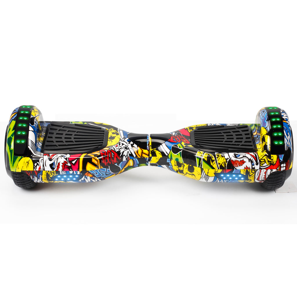 I-CIGO – Flying ant - hoverboard 6.5inch - Bluetooth speaker - Led verlichtingen - Flits wielen -Graffiti