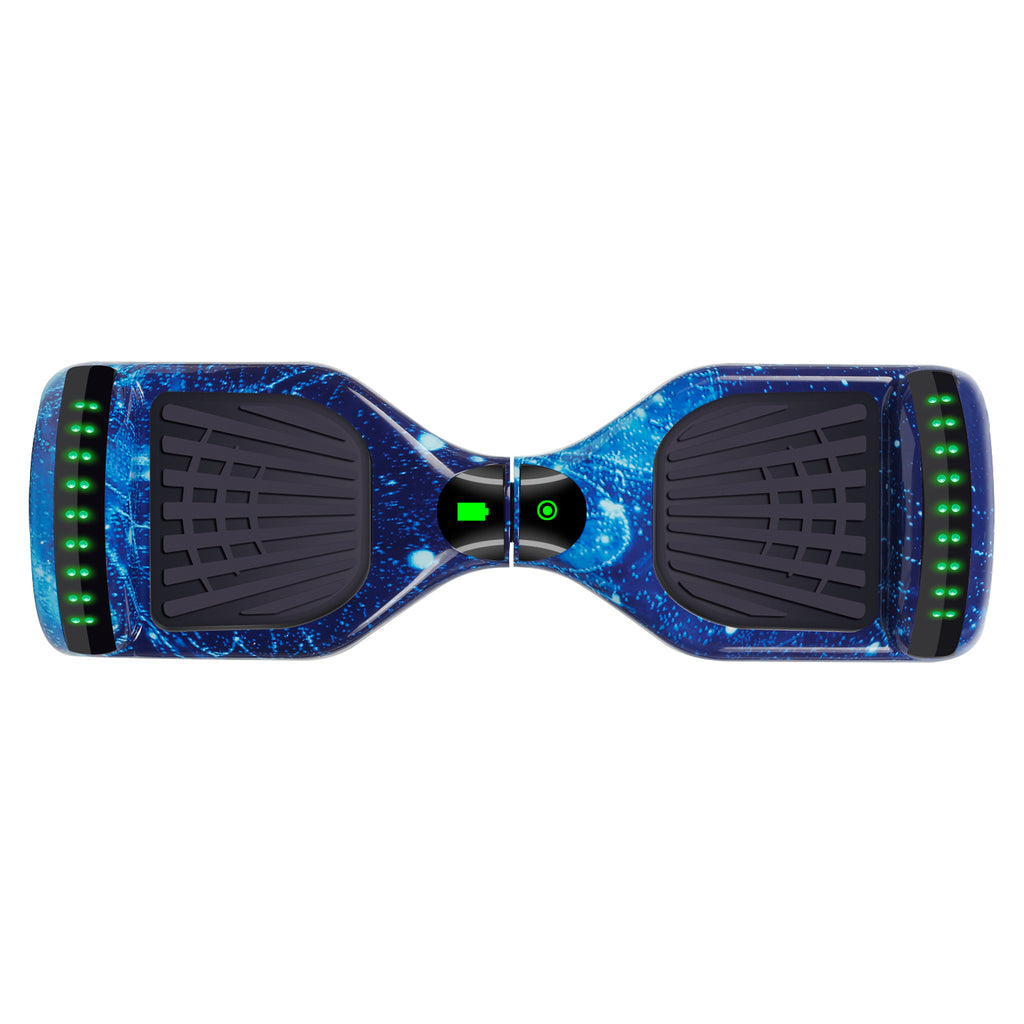I-CIGO – Flying ant - hoverboard 6.5inch - Bluetooth speaker - Led verlichtingen - Flits wielen -Starry sky blauw
