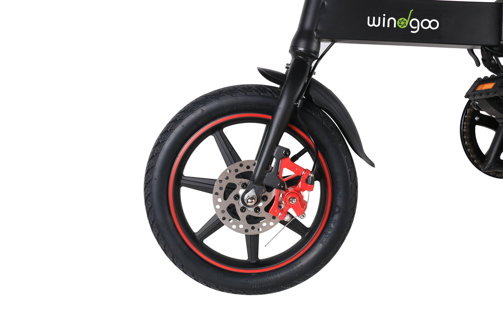 I-CIGO - Wind goo- E-Bike - Elektrische Fiets - vouwfiets- trapondersteuning fiets - 14inch - ( B20 Zwart )