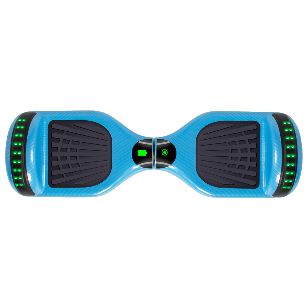 I-CIGO – Flying ant - hoverboard 6.5inch - Bluetooth speaker - Led verlichtingen - Flits wielen -Carbon Blauw
