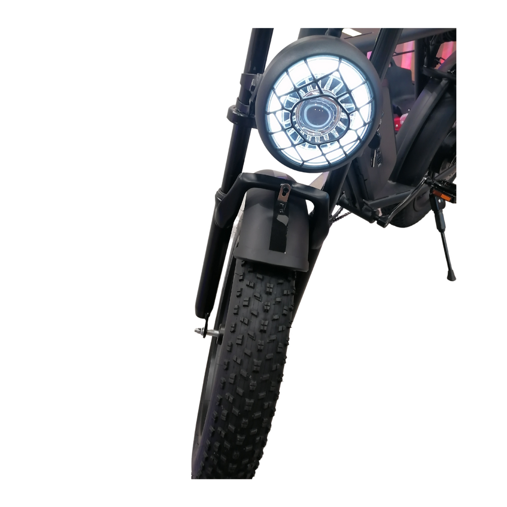 E-Fatbike -OUXI V8 elektrische offroad E-Fatbike met 20inch banden 48V15ah-Zwart/bruin